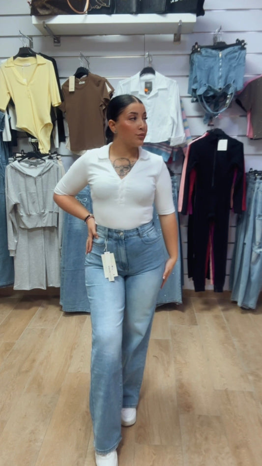 Pantalón vaquero lazo