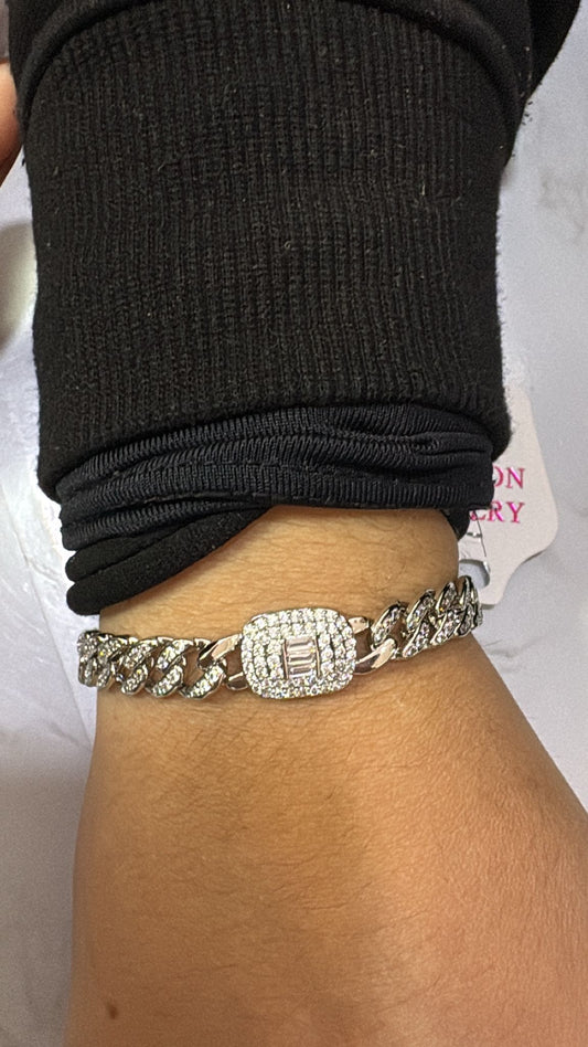 Pulsera mk broche brillo