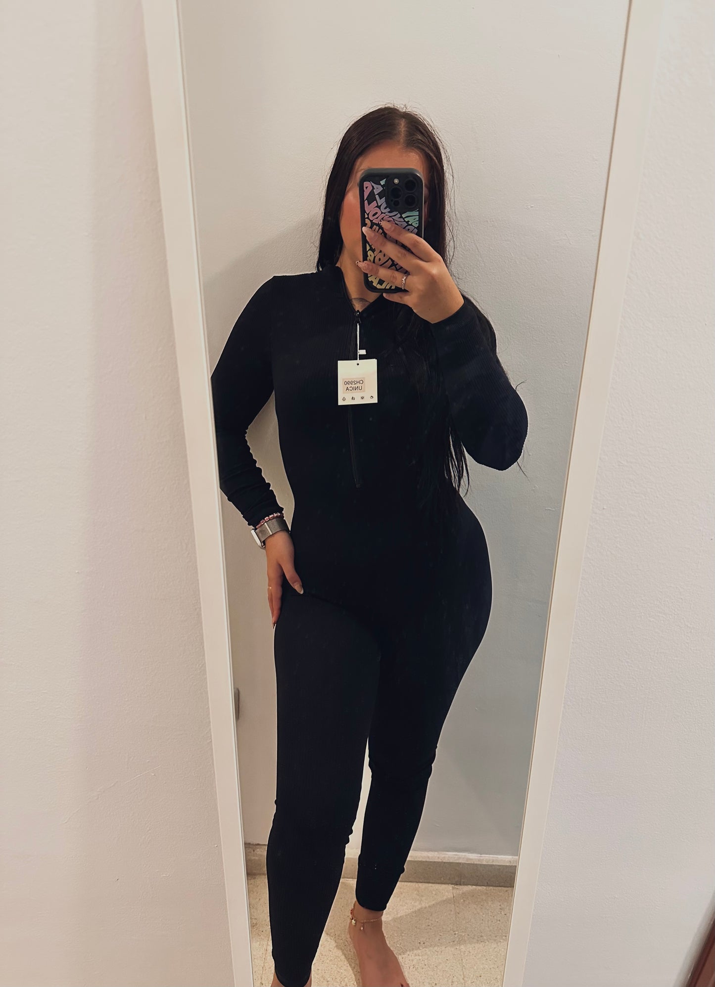 Mono reductor cremallera negro