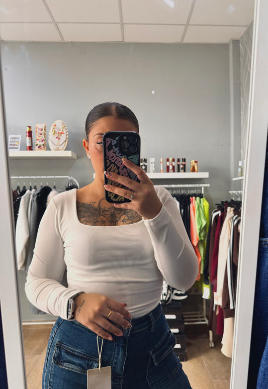 Camiseta basic corta blanca