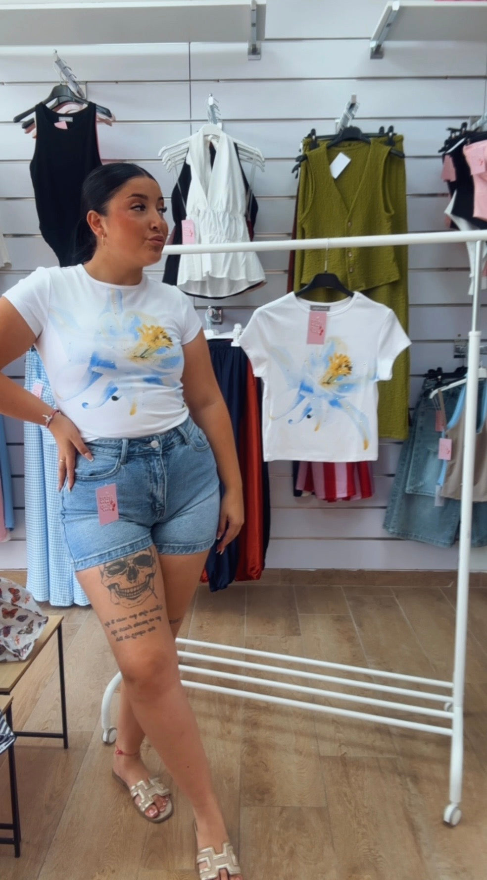 Camiseta flor