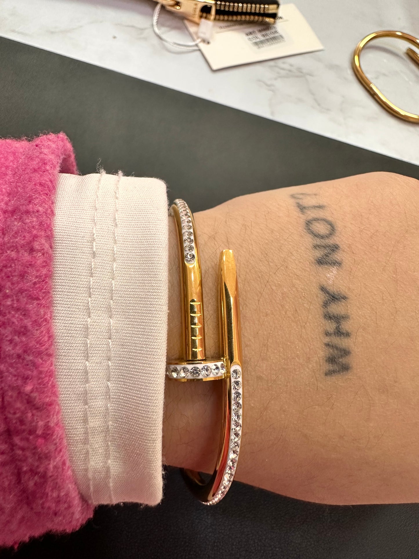 Pulsera clavo brillo