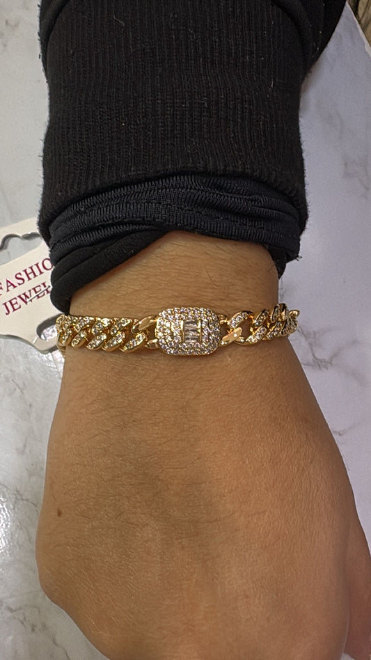 Pulsera mk broche brillo