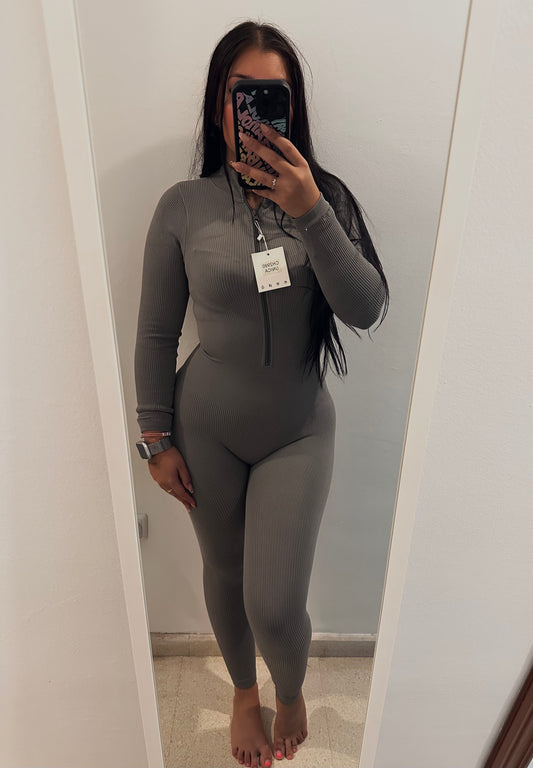 Mono reductor cremallera gris