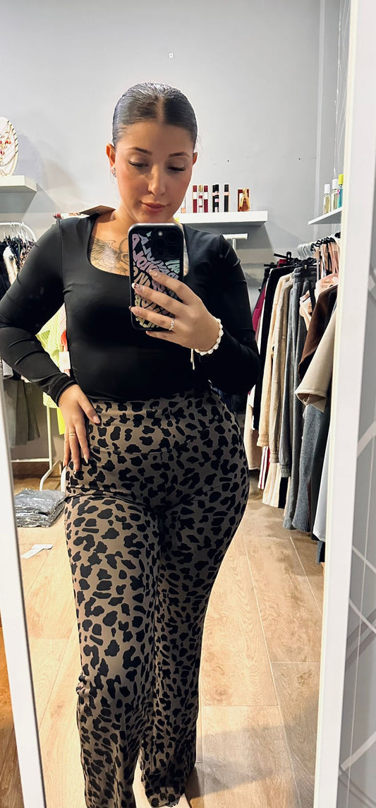 Malla leopardo marrón